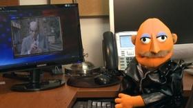 Video thumbnail: PBS NewsHour Leather Muppet to Stephen Colbert: You Are What You Eat