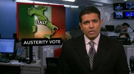 Video thumbnail: PBS NewsHour News Wrap: Italy Fast Tracks Austerity Vote