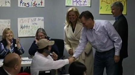 Video thumbnail: PBS NewsHour Romney Faces Test in Home State