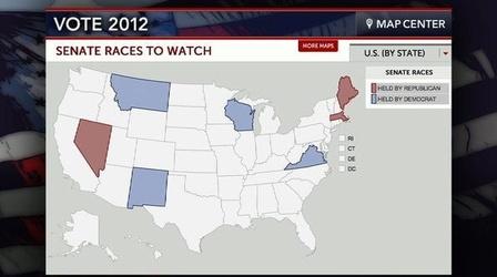 Video thumbnail: PBS NewsHour Outlining the Senate Six: Democrats on Defense