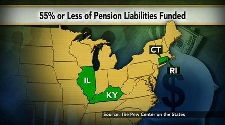 Video thumbnail: PBS NewsHour Pension Shortfalls Force States to Consider Benefit Cuts