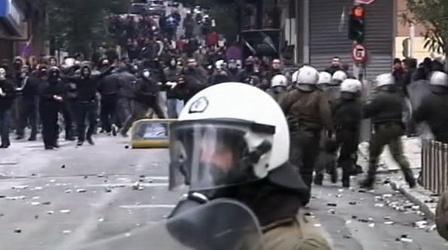 Video thumbnail: PBS NewsHour Greece Reels as Government OKs More Austerity Measures