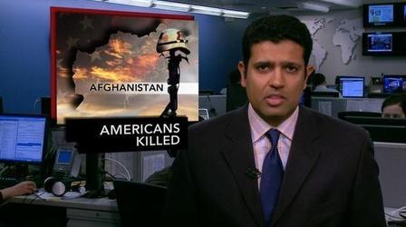 Video thumbnail: PBS NewsHour News Wrap: Afghan Military Pilot Kills 9 Americans at...