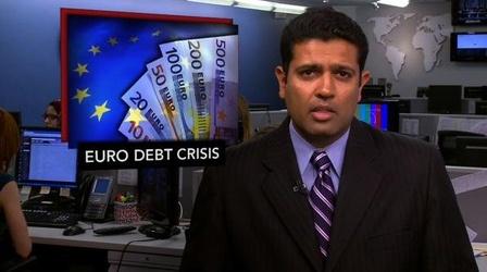 Video thumbnail: PBS NewsHour News Wrap: European Central Bank Buys Bonds to Down Rates