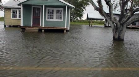 Video thumbnail: PBS NewsHour In Louisiana, Rising Seas Threaten Native Americans' Land