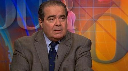 Video thumbnail: PBS NewsHour Justice Scalia Writes Guide for Interpreting the Law