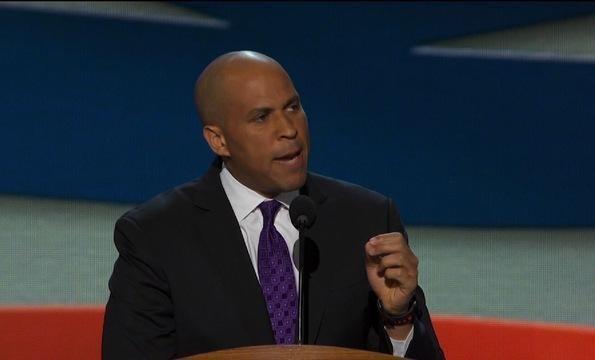 Mayor Cory Booker Lays out Party Platform at the DNC