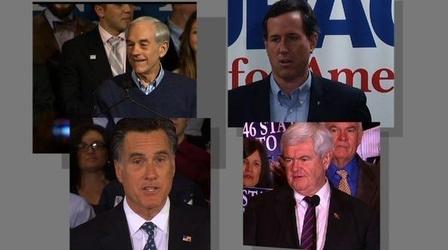 Video thumbnail: PBS NewsHour Who's Spending More: Candidates or Super PACs?