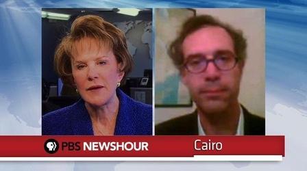 Video thumbnail: PBS NewsHour Protestors and Police Clash Anew in Cairo