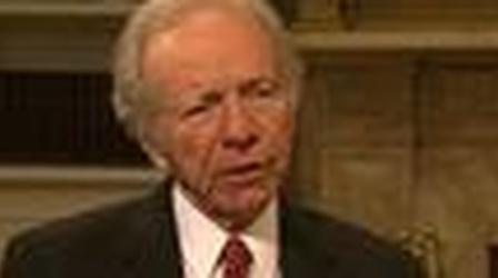 Video thumbnail: PBS NewsHour Sen. Lieberman Reflects on 24 Years in Senate, Sandy Hook