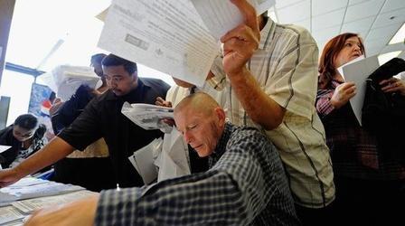 Video thumbnail: PBS NewsHour Dismal Unemployment Report Suggests Recovery May Be Stalling