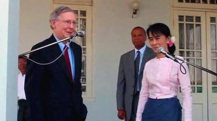 Video thumbnail: PBS NewsHour Senate Leader Sees 'Amazing Change' in Myanmar