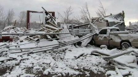 Video thumbnail: PBS NewsHour Snow, Cold Hinder Midwest's Recovery Efforts After Tornadoes
