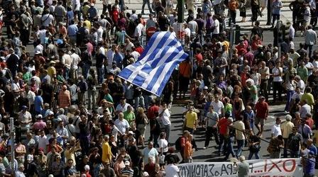 Video thumbnail: PBS NewsHour Spanish and Greek Responses to Debt Crisis Unleash Backlash