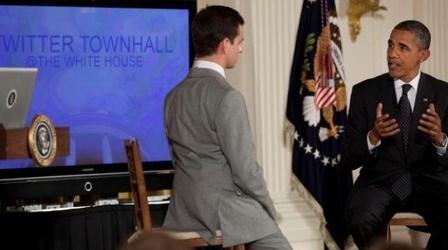 Video thumbnail: PBS NewsHour Twitter Town Hall Showcases Social Media's Political...