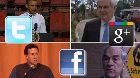 Video thumbnail: PBS NewsHour Examining the Romney Campaign's Use of Twitter
