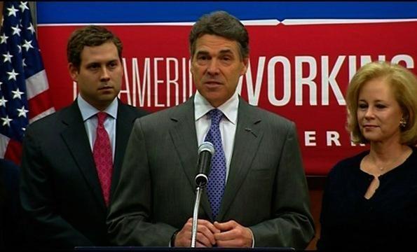 After Dropping out, Perry Alludes to Gingrich's Personal...