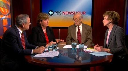 Video thumbnail: PBS NewsHour Romney-Obama Race Tightens Up, Raising Stakes for VP Debate