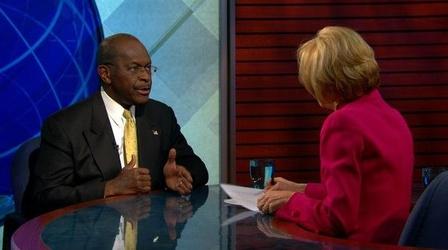 Video thumbnail: PBS NewsHour Cain Confident He Can Win Nomination, Says Harassment...