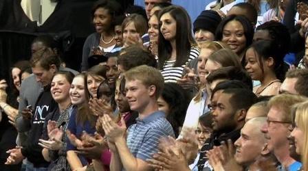 Video thumbnail: PBS NewsHour Jobs, Student Loan Help Focus of Pitches to Young Voters