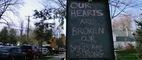 Memorials, Flags at Half-Staff Mark Mourning in Newtown