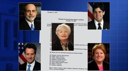 Video thumbnail: PBS NewsHour Records: Federal Reserve Officials Foresaw, Joked About...