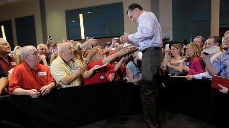 Video thumbnail: PBS NewsHour In South Carolina, Romney Fights Back, Defends Record to...