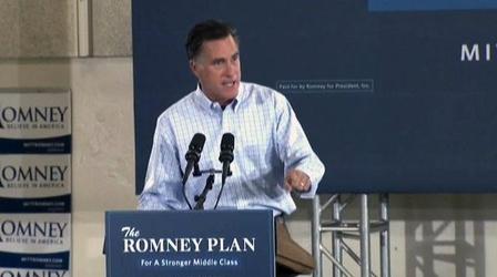Video thumbnail: PBS NewsHour Study: Romney Tax Plan Would Most Benefit Wealthy Americans