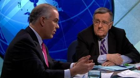 Video thumbnail: PBS NewsHour Shields, Brooks on Romney's 'Silver Earplugs'