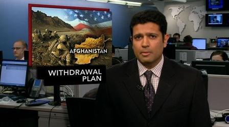 Video thumbnail: PBS NewsHour News Wrap: U.S. Withdrawal From Afghanistan on Track for...