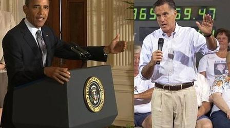 Video thumbnail: PBS NewsHour Mitt Romney and President Obama to Square Off in Debate