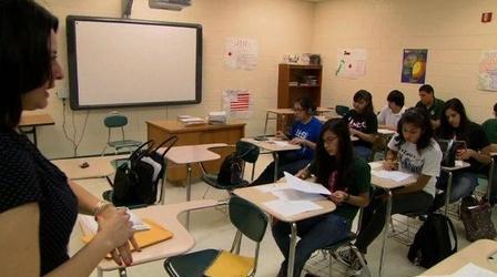 Video thumbnail: PBS NewsHour Taste of College Encourages Students to Continue Classes