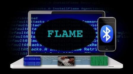 Video thumbnail: PBS NewsHour Flame: Trying to Unravel the Mystery of Spying Malware