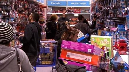 Video thumbnail: PBS NewsHour Retailers Kick Off Holiday Shopping Season Early