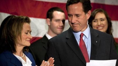 Video thumbnail: PBS NewsHour Santorum Bows Out: What's Next for Him, Obama, Republicans?