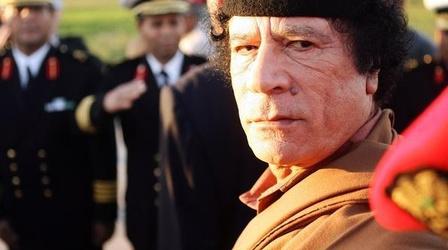 Video thumbnail: PBS NewsHour Looking Back at Gadhafi's Brutal, Sometimes Bizarre...