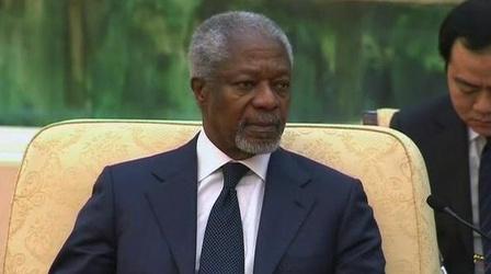 Video thumbnail: PBS NewsHour Syria Reportedly Accepts Annan's Peace Plan