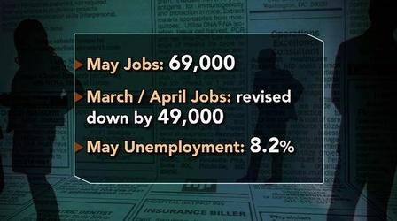 Video thumbnail: PBS NewsHour Lackluster Jobs Report Highlights Economic 'Fear Factor'