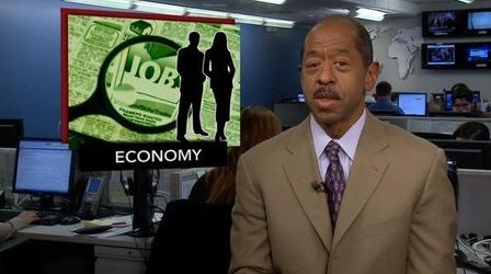 Video thumbnail: PBS NewsHour News Wrap: First-Time Claims for Unemployment Benefits...