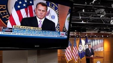 Video thumbnail: PBS NewsHour House GOP Agrees to Tax Cut Deal, but Is Another Showdown...