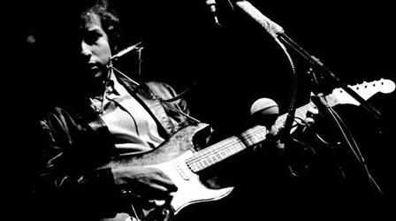 Video thumbnail: PBS NewsHour Legendary Bob Dylan Guitar Inspires Movement and Mystery