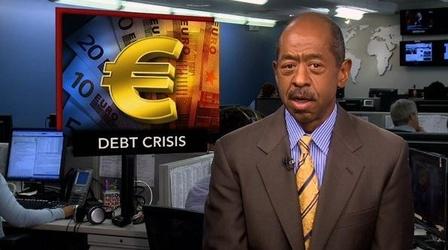 Video thumbnail: PBS NewsHour News Wrap: Greek Credit Rating Drops Amid Eurozone Doubts