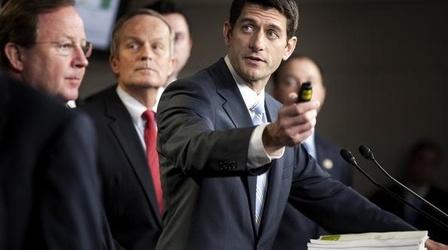 Video thumbnail: PBS NewsHour Rep. Ryan on Proposed Cuts: 'Our Budget Literally Pays...