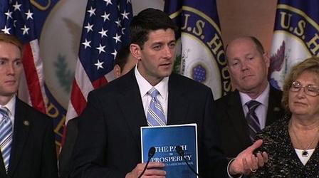 Video thumbnail: PBS NewsHour As House GOP Unveils Budget, Polarization Grips Washington