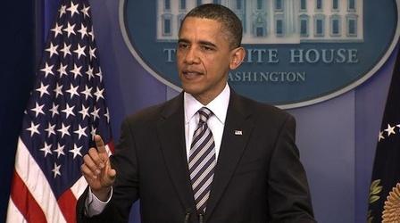 Video thumbnail: PBS NewsHour With Birth Certificate Release, Obama Urges Shift in...