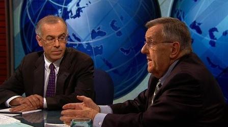 Video thumbnail: PBS NewsHour Shields, Brooks on Economic Picture, Cyber Attacks
