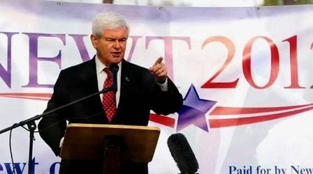 Video thumbnail: PBS NewsHour Ahead of Iowa Caucuses, Gingrich's Momentum Fades as...