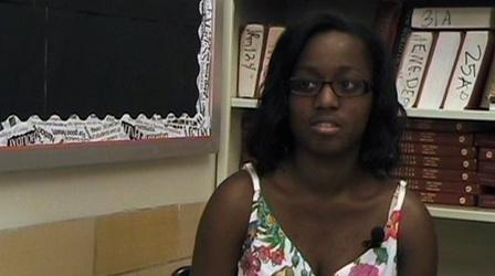 Video thumbnail: PBS NewsHour High School Student Discusses Experiences with Bullying