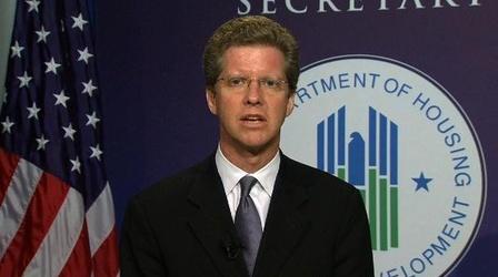 Video thumbnail: PBS NewsHour HUD Secretary: 'We Need to Do More' to Help Homeowners