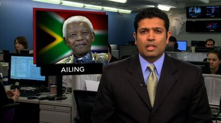 Video thumbnail: PBS NewsHour News Wrap: Nelson Mandela Hospitalized With Lung Infection